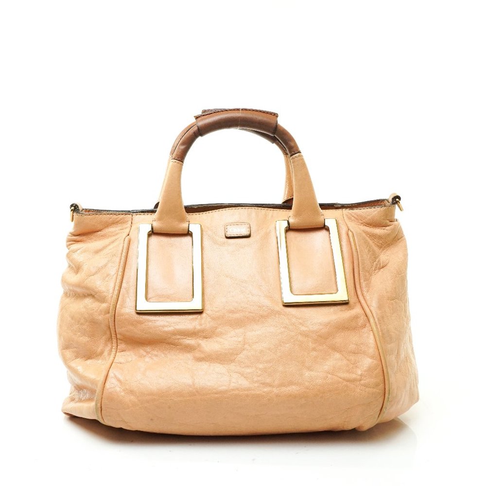 Auth Chloe Ethel Hand Bag Leather #7830C58